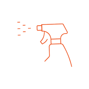 Improve cleaning practices icon.