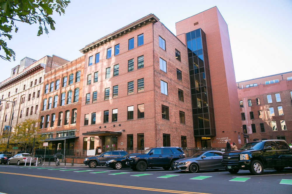 Available parking in a safe area outside the Alliance Center.